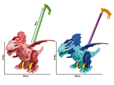 Children learn to walk with BB whistle mechanical dragon trolley