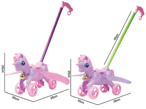 Large children's toddler cartoon Pegasus cart