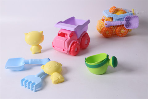 Beach soft rubber car combination beach toy