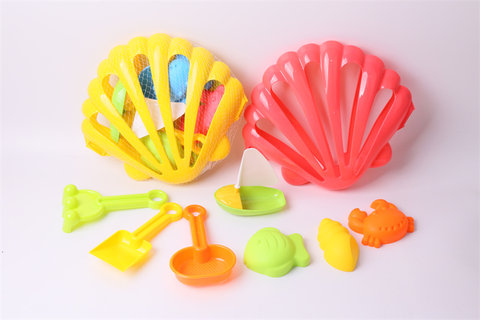 Shell 8-piece beach toy set