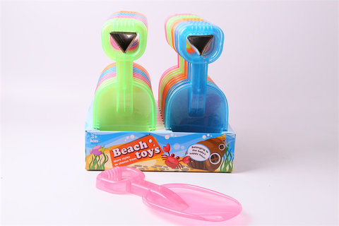 Transparent beach with silver powder small tool beach toy