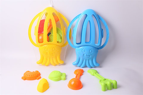 Octopus 6-piece beach toy set