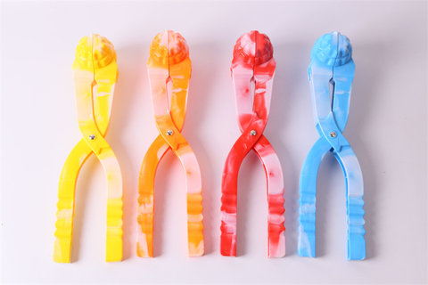 Hand grenade dual color snowball clip snow toy