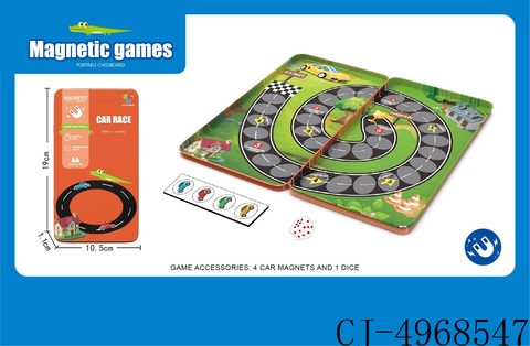 Racing game (magnetic iron box)