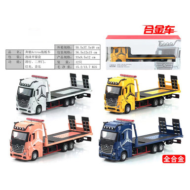 1:24 alloy Mercedes-Benz Actros pallet truck (taxi, second door, lighting, music)