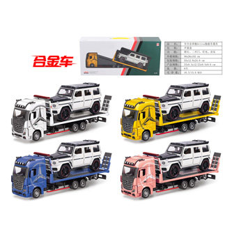 1:24 alloy Mercedes-Benz Actros pallet truck (sliding, second door, lighting, music)