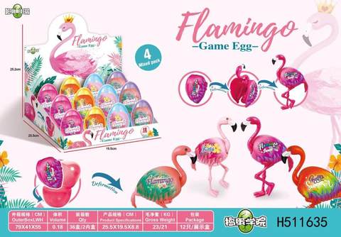 Flamingo Transforming Egg (Pack of 12)