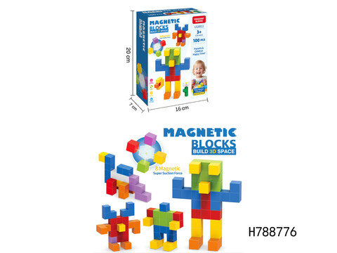Magnetic Building Blocks 100 Particles