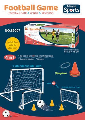 Four-in-one football goal