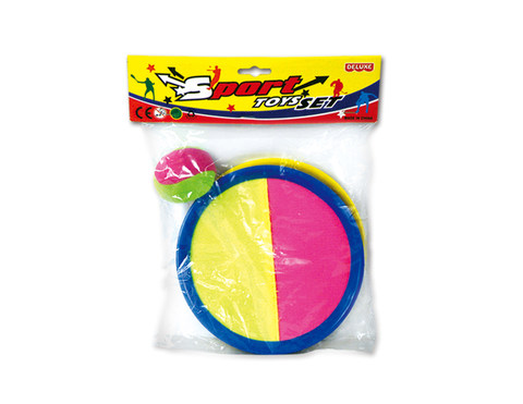 Round sticky cake ball covered with PVC bag