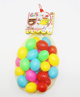 Colored eggs (30 grains), toys and utensils