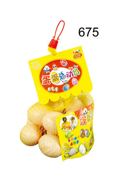 Egg net bag (12 capsules), toys and utensils
