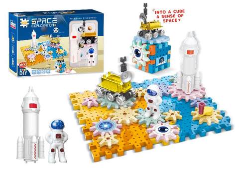 Space Series-Lunar Exploration Project Aerospace Gear Building blocks Science Education 52PCS
