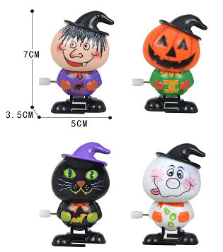 Wrapped toys witch pumpkin black cat white ghost four models