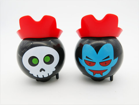 On-chain 2 emoticons rotating devil (ABS material)