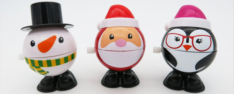 Chain Santa Claus (3 mixed (ABS material