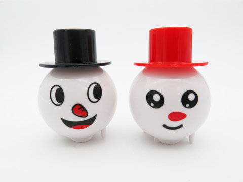 Online 2 emoticons rotating snowmen (ABS material