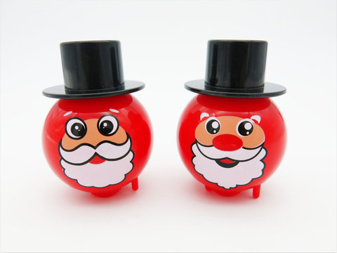 Online 2 emoticons rotating Santa Claus (ABS material