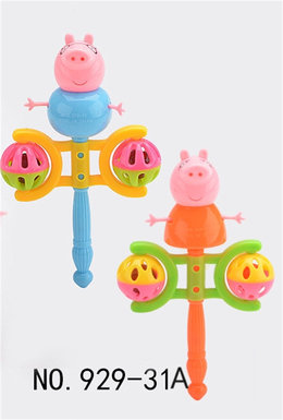 Fu pig ringing baby toys children baby ringing bell toys