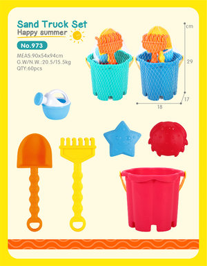 Beach bucket 6-piece set