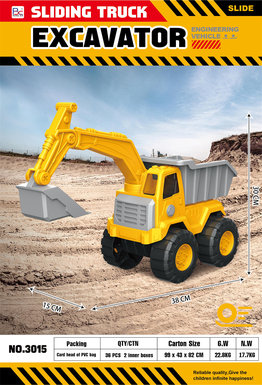 Sliding engineering vehicle