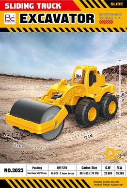 Sliding engineering vehicle