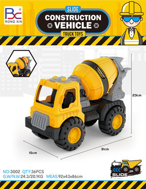 Sliding engineering vehicle