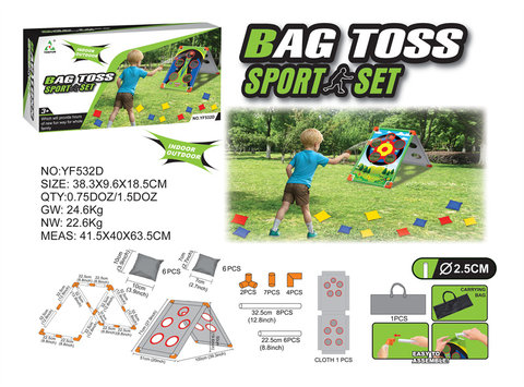 Horizontal double-sided sandbag board sports toy