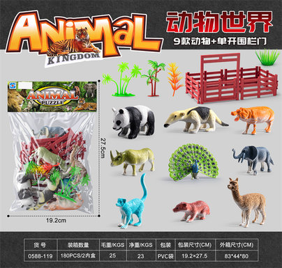 Animal+single opening fence door combination