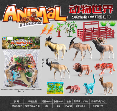Animal+single opening fence door combination