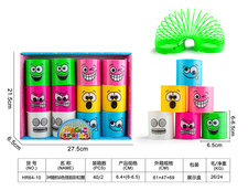 3#随机6色怪脸彩虹圈玩具益智玩具