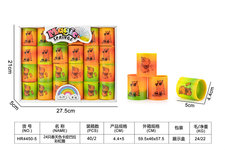 24只春天色卡皮巴拉彩虹圈益智玩具