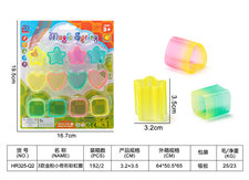 3款金粉小奇形彩虹圈 经典怀旧彩虹玩具赠品