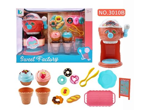 Playing house toy ice cream machine window box
