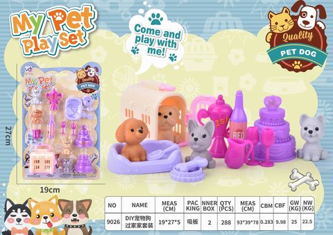 DIY pet dog house set