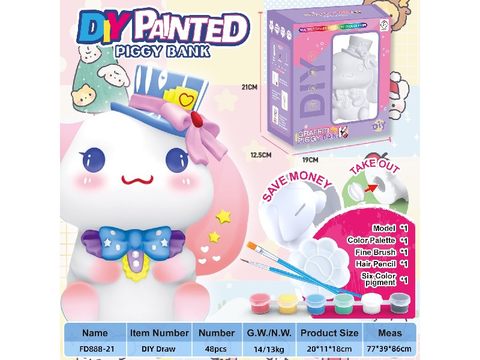 DIY Painted Piggy Bank-Magic Cinnamon Dog