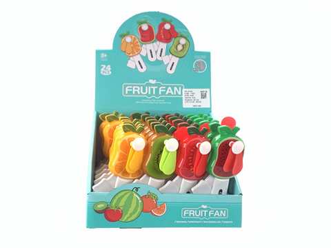 Fruit mini hand pressure fan (24 / box)