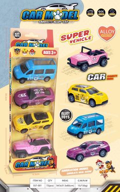 Pullback alloy car set