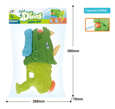 Medium triangular dragon three nozzle pull-out water gun