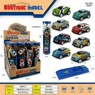 Catapult metal car 4.8cm 12 cylinder