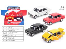 1:18拉达合金回力车（六开带声光）