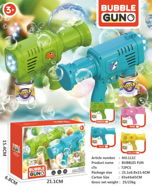 10-hole small steel gun bubble gun