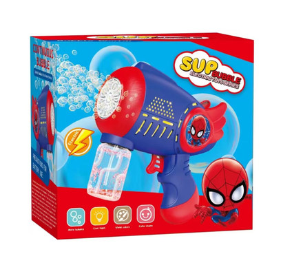 Spider-Man 20-hole electric bubble gun 4 colors mixed