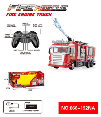 5-way sprinkler fire control remote control car + light + sound (power included) USB cable