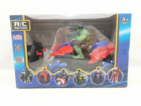 Multi-functional horizontal stunt off-road with lighting Hulk remote control car (power included)