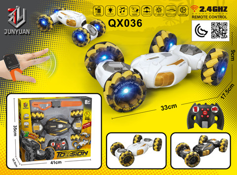 Remote-controlled stunt car