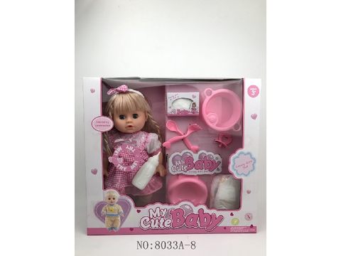 14-inch living eyes and twelve sounds drinking water and urine doll