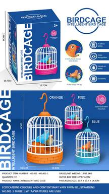 English birdcage charging model (red/blue/orange tape voice control)