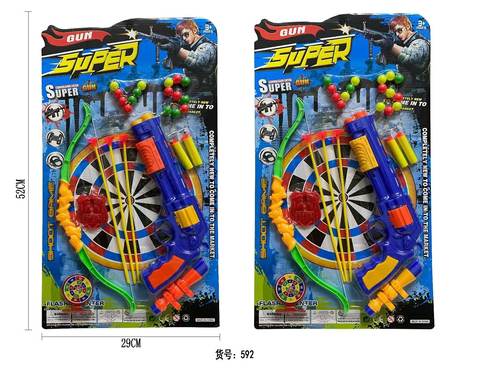 Assault Series: Revolver, soft bullet gun, bow and arrow