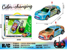 7彩电镀 4通合金遥控车（大黄蜂铜片）